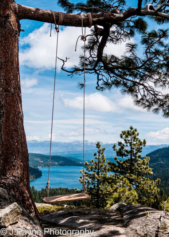 Donner Summit rope swing